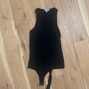Agolde Black High-Neck Bodysuit